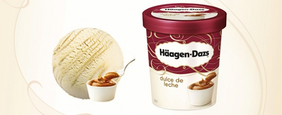 Helado de dulce de leche